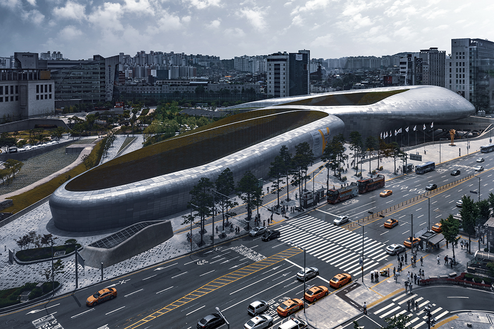 Toàn cảnh khu trung tâm sầm uất Dongdaemun.