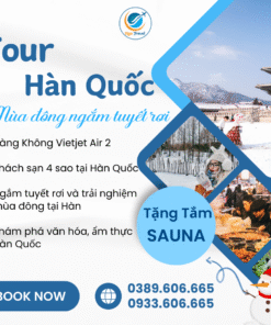 Tour du lịch Hàn Quốc mùa đông ngắm tuyết rơi 2023